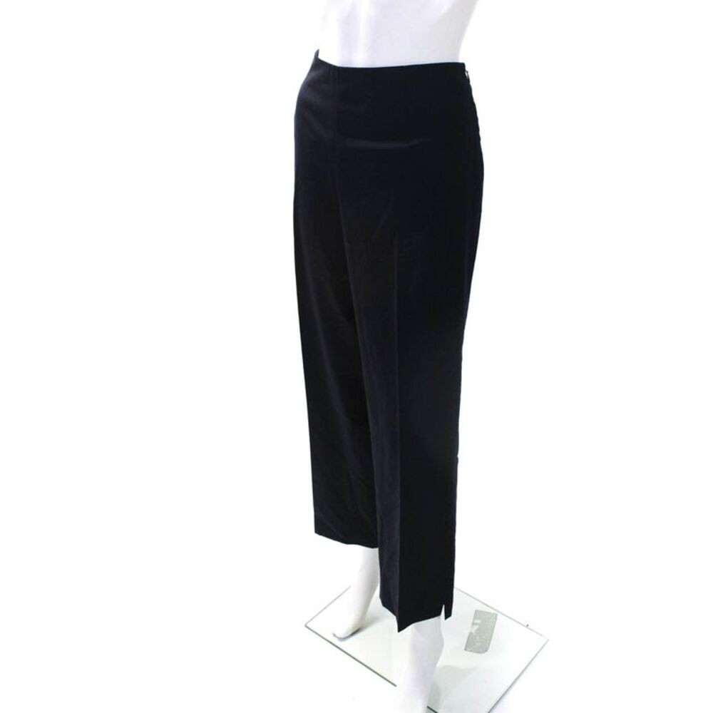 Akris Punto Women's Straight Leg Zip Closure Dress Pant Black Size 14 - Picture 8 of 10